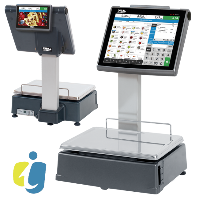 Balanzas PC CS-2155 Doble Cuerpo Etiquetas (o Tickets) 2"