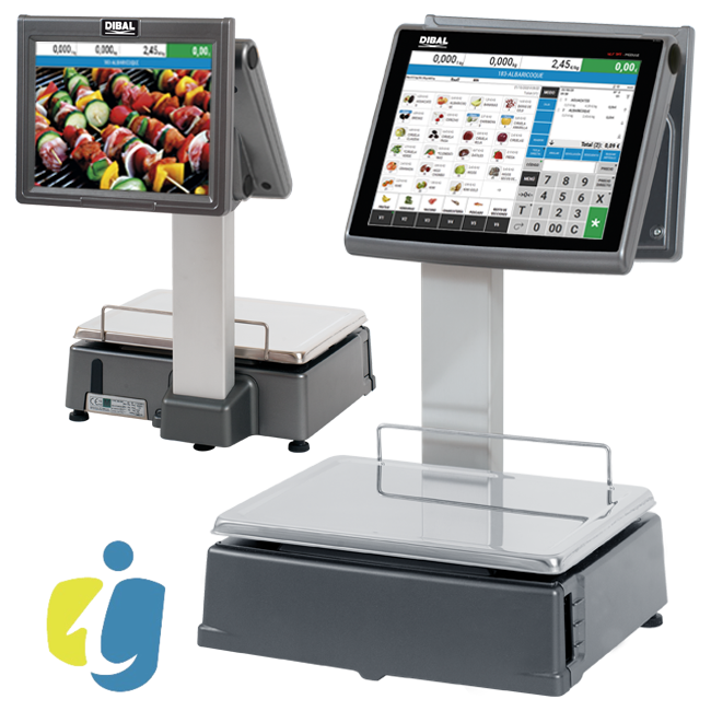 Balanzas PC CS-2155 Doble Cuerpo Etiquetas (o Tickets) 2"