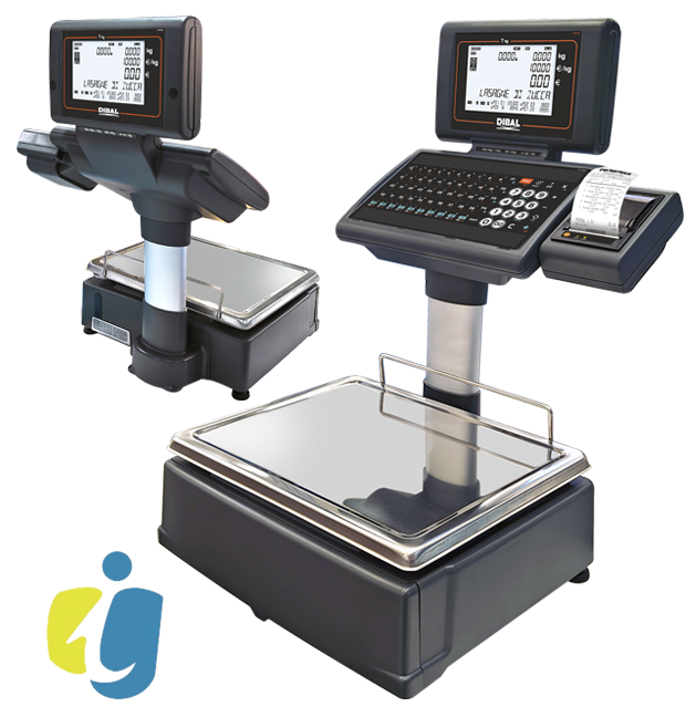 Balanza Dibal electrónica D-540 Doble Cuerpo Tickets Easy Loading