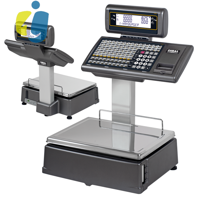 Balanza Dibal Electrónica S-547 Doble Cuerpo Tickets y Etiquetas