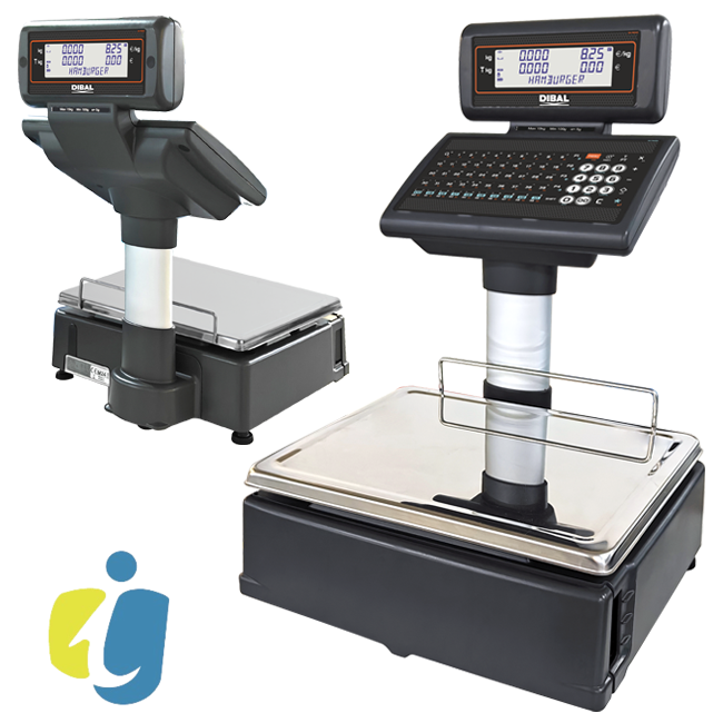 Balanza Dibal Electrónica D-545 Doble Cuerpo Etiquetas (o Tickets)
