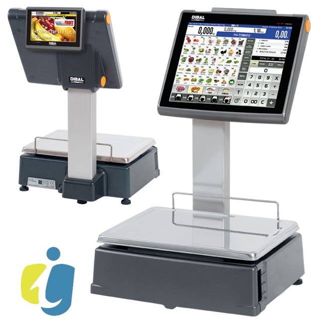 Balanza Dibal Táctil D-955 Doble Cuerpo Etiquetas (o Tickets)