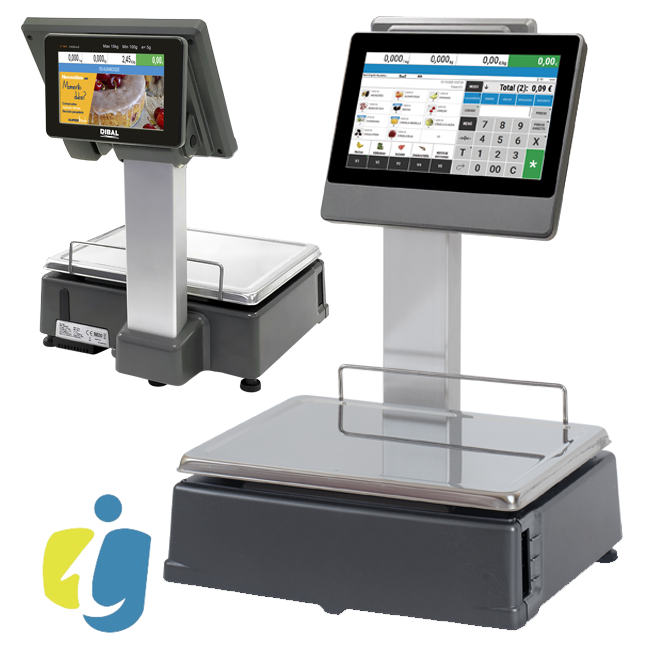 Balanza Dibal PC CS-2155 Doble Cuerpo Etiquetas (o Tickets) 2"