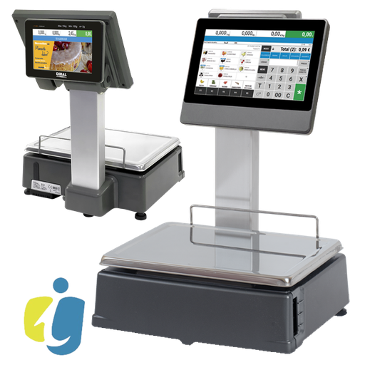 Balanza Dibal PC CS-2155 Doble Cuerpo Etiquetas (o Tickets) 2"